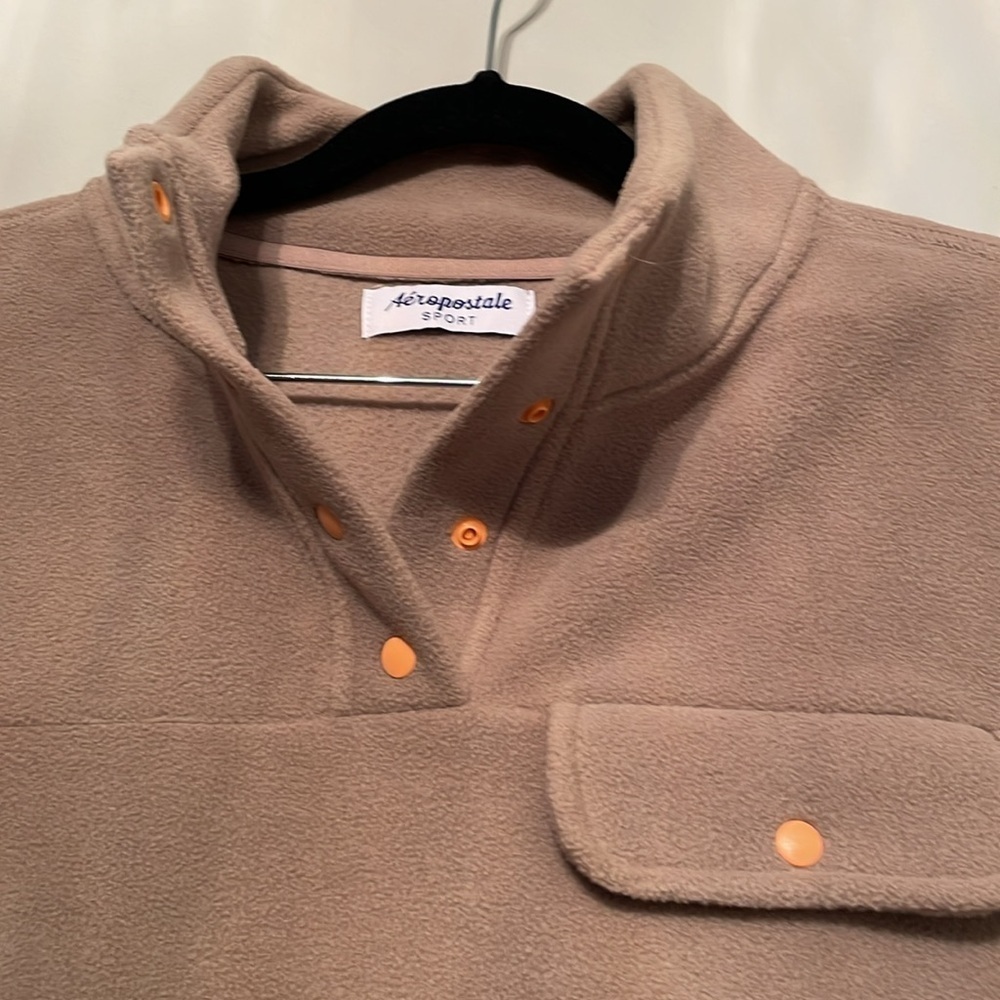 NWT AEROPOSTALE FLEECE SIZE M CAMEL - Picture 6 of 9